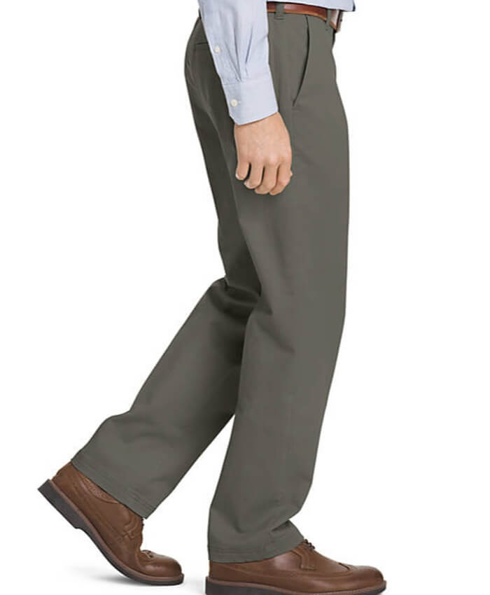  IZOD Performance Stretch Chino Straight Fit Flat Front Pants
